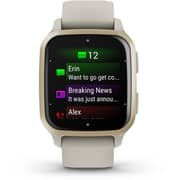 Garmin 010-02700-12 Venu Sq 2 Music Edition Cream Smart Watch Gold Aluminium/French Grey