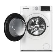CHiQ CG80-14586BS Washing Machine 8kg AI One touch with Quick wash Function, High Speed 1400 rpm, Counter Depth and Child lock, Inverter Motor, Silver