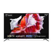 تشيك تليفزيون U75QF8T QLED HD ذكي 75 بوصة أسود