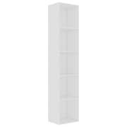 vidaXL Book Cabinet White 40x30x189 cm Engineered Wood