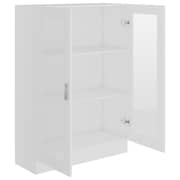 vidaXL Vitrine Cabinet White 82.5x30.5x115 cm Engineered Wood
