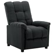 vidaXL Recliner Dark Grey Fabric