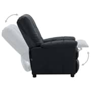 vidaXL Recliner Dark Grey Fabric