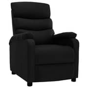 vidaXL Recliner Black Fabric