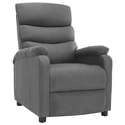 vidaXL Recliner Light Grey Fabric