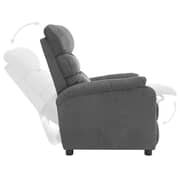 vidaXL Recliner Light Grey Fabric