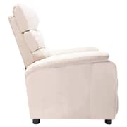 vidaXL Recliner Cream Fabric