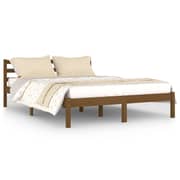 vidaXL Day Bed Solid Wood Pine 140x200 cm Double Honey Brown
