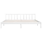 vidaXL Bed Frame White Solid Pinewood 200x200 cm