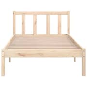 vidaXL Bed Frame Solid Pinewood 90x200 cm