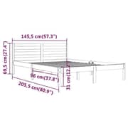 vidaXL Double Size Day Bed 140*200 cm