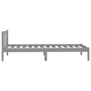 vidaXL Bed Frame Grey Solid Pinewood 90x200 cm