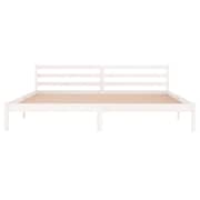 vidaXL Day Bed Solid Wood Pine 200x200 cm Super King White