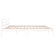 vidaXL Day Bed Solid Wood Pine 200x200 cm Super King White