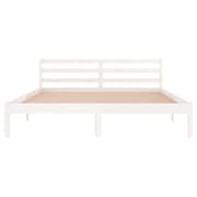 vidaXL Day Bed Solid Wood Pine 160x200 cm King Size White
