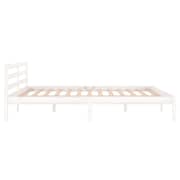 vidaXL Day Bed Solid Wood Pine 160x200 cm King Size White