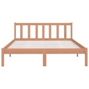 vidaXL Bed Frame Honey Brown Solid Pinewood 140x200 cm