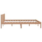 vidaXL Bed Frame Honey Brown Solid Pinewood 140x200 cm