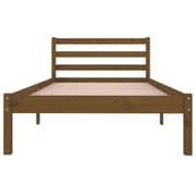 vidaXL Day Bed Solid Wood Pine 90x200 cm Honey Brown