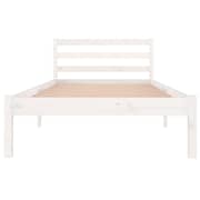 vidaXL Day Bed Solid Wood Pine 90x200 cm White
