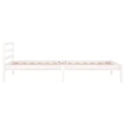 vidaXL Day Bed Solid Wood Pine 90x200 cm White