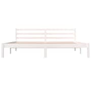 vidaXL Bed Frame Solid Wood Pine 180x200 cm White 6FT Super King