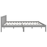vidaXL Bed Frame Grey Solid Pinewood 200x200 cm
