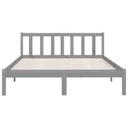 vidaXL Bed Frame Grey Solid Pinewood 120x200 cm