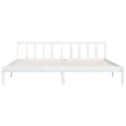 vidaXL Bed Frame White Solid Pinewood 180x200 cm 6FT Super King UK
