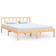 vidaXL Bed Frame Solid Pinewood 140x200 cm