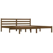 vidaXL Bed Frame Solid Wood Pine 180x200 cm Honey Brown 6FT Super King