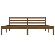 vidaXL Bed Frame Solid Wood Pine 180x200 cm Honey Brown 6FT Super King