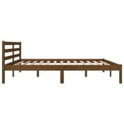 vidaXL Bed Frame Solid Wood Pine 180x200 cm Honey Brown 6FT Super King
