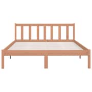 vidaXL Bed Frame Honey Brown Solid Pinewood 120x200 cm