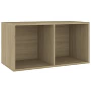 vidaXL Vinyl Storage Box Sonoma Oak 71x34x36 cm Engineered Wood