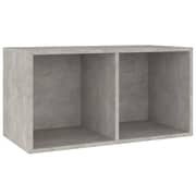 vidaXL Vinyl Storage Box Concrete Grey 71x34x36 cm Engineered Wood