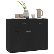 vidaXL Sideboard Black 88x30x70 cm Engineered Wood