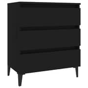 vidaXL Sideboard Black 60x35x69 cm Engineered Wood