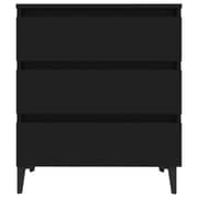 vidaXL Sideboard Black 60x35x69 cm Engineered Wood