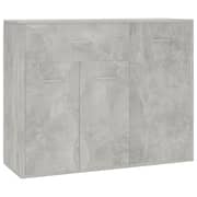 vidaXL Sideboard Concrete Grey 88x30x70 cm Engineered Wood