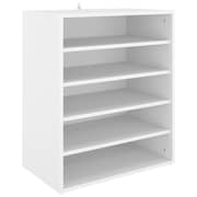 vidaXL Shoe Cabinet White 60x35x70 cm Engineered Wood