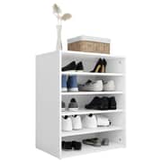 vidaXL Shoe Cabinet White 60x35x70 cm Engineered Wood
