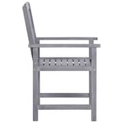 vidaXL Garden Chairs 4 pcs Solid Acacia Wood Grey