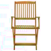 vidaXL Folding Garden Chairs 4 pcs Solid Eucalyptus Wood
