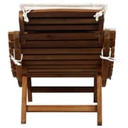 vidaXL Sun Lounger With Cushion Solid