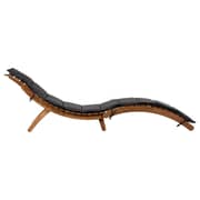 vidaXL Sun Lounger With Cushion Solid