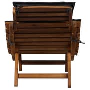 vidaXL Sun Lounger With Cushion Solid