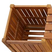 vidaXL Garden Bench with 2 Planters 150x30x40 cm Solid Acacia Wood