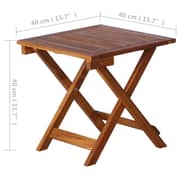 vidaXL Sunlounger with Table Solid