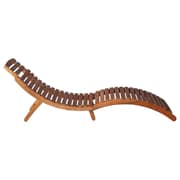 vidaXL Sunlounger with Table Solid